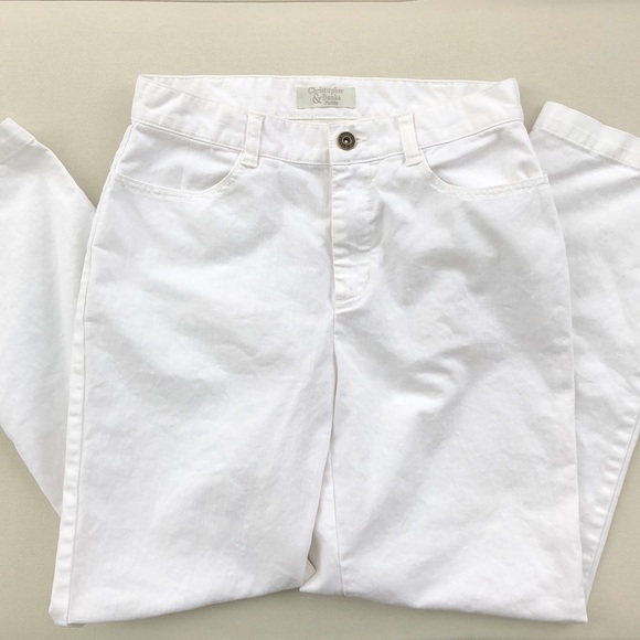 Christopher and Banks White High-Waisted Jeans - Picture 4 of 7